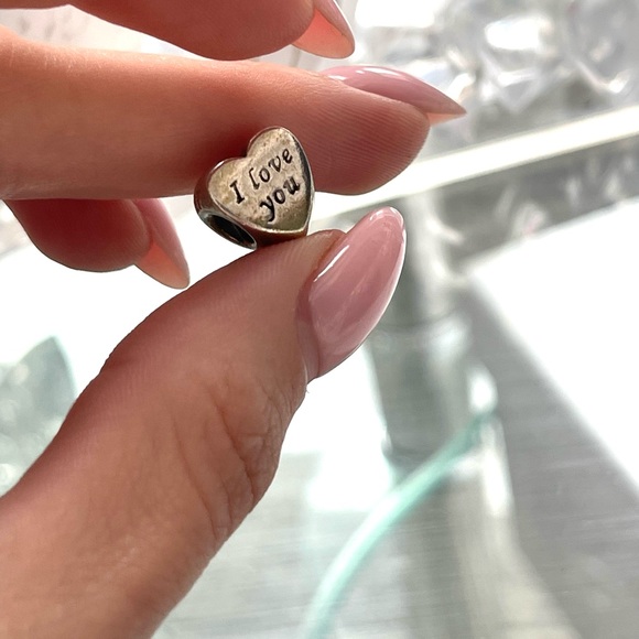 I Love You Silver Pandora Charm s 925 - Picture 3 of 5